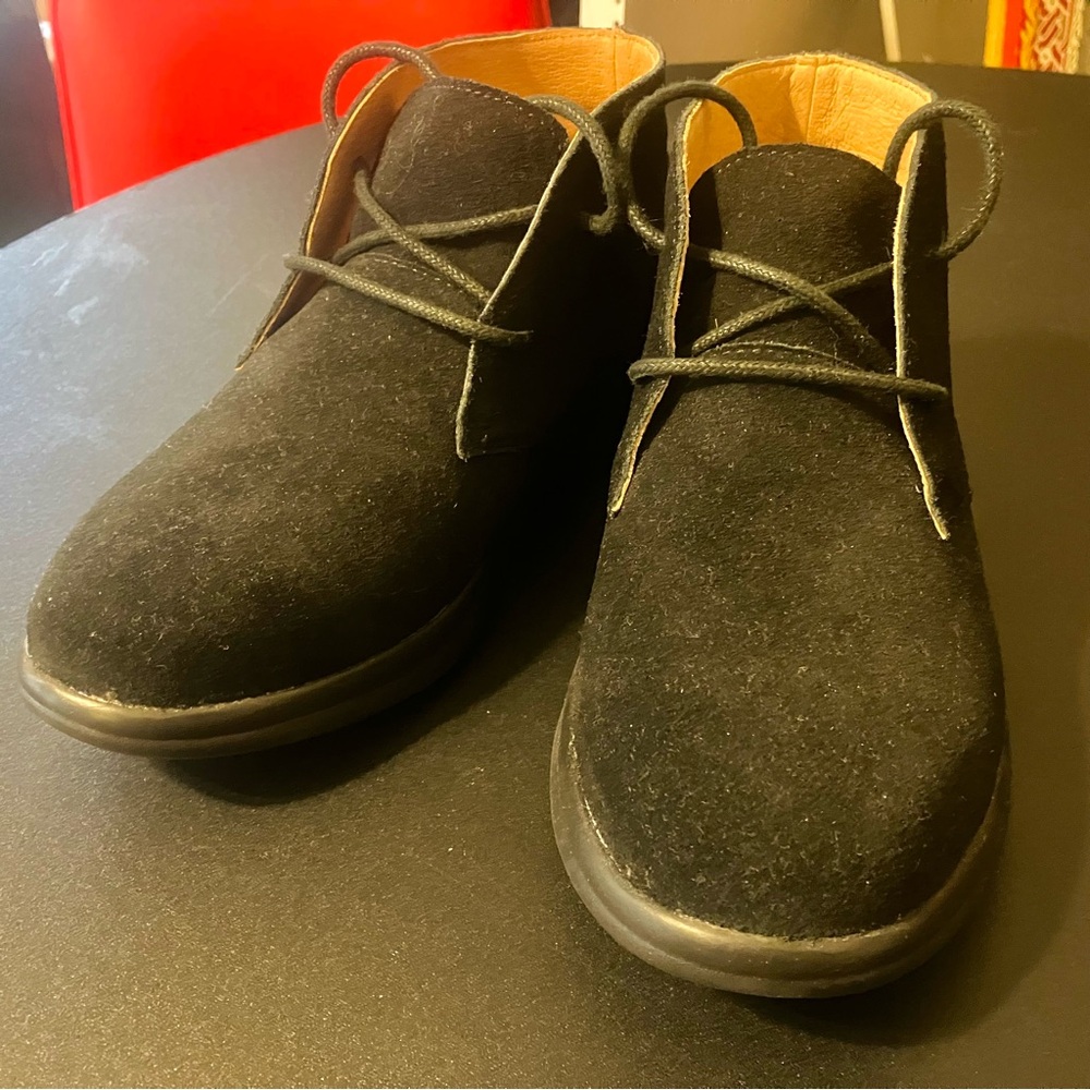 Dr. Comfort Cara Chukka Boot Suede Casual Booties Shoes Sneakers Black Size 5